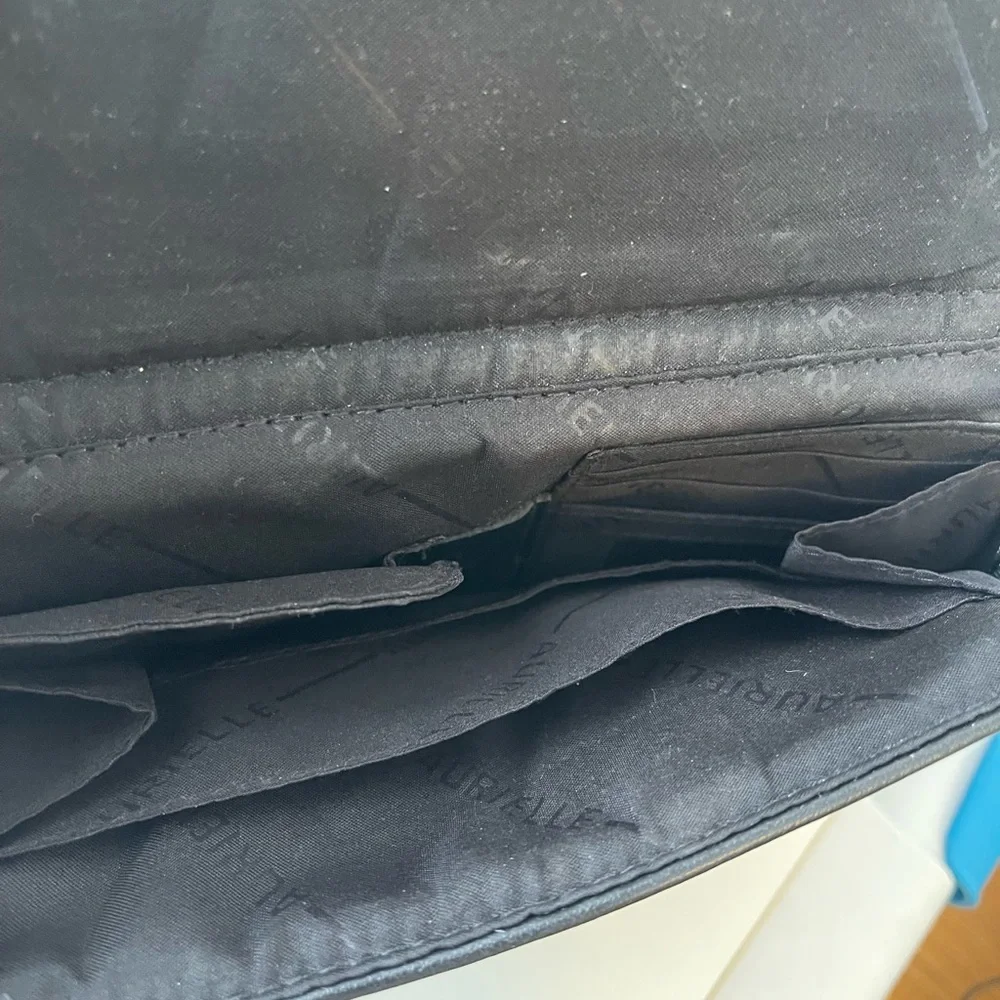 Vintage Aurielle Black Leather Sling Bag Backpack
